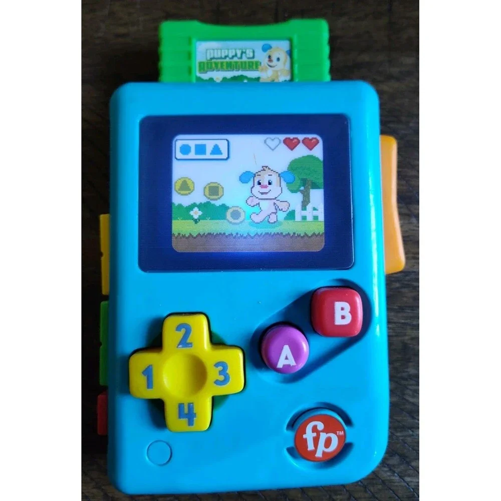 Fisher-Price Puppy's Adventure Handheld Gameboy Video Game~Works